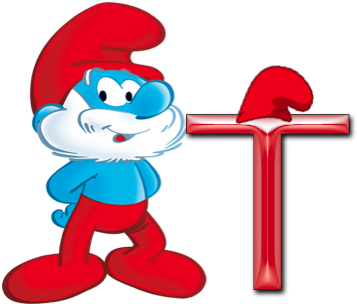 Free Alphabet, Smurf Alphabet, A-z, Png Graphics, Letter - Smurfs The Four Smurftastic Episodes Dvd (540x380)