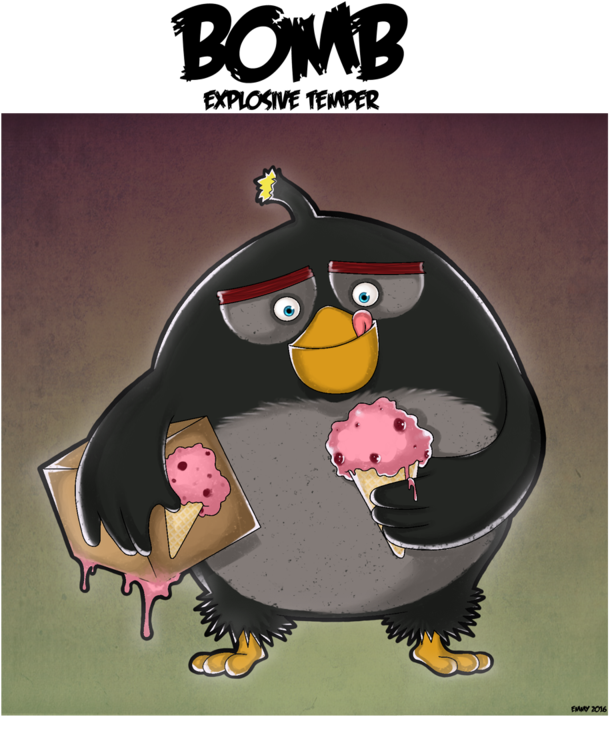 Bomb By Xxcuteemmyxx - Angry Birds (800x813)