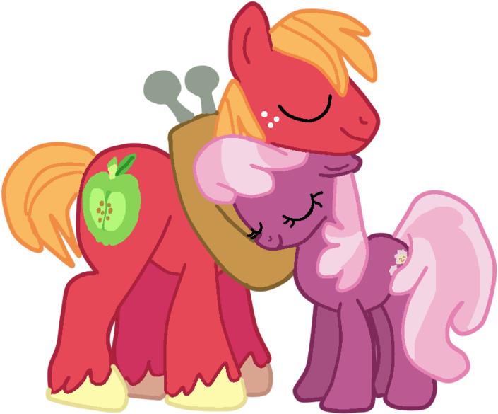 Big Mcintosh And Cheerilee Vector By Dulcechica19 - Mlp Cheerilee And Big Mac Vector (1024x643)