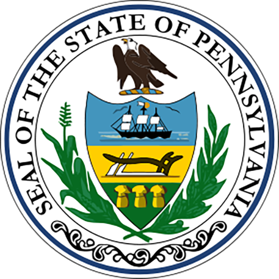 Pennsylvania Map - Seal Of The State Of Pennsylvania (550x550)
