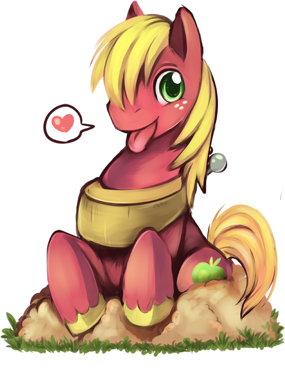 Applejack Big Mcintosh Rainbow Dash Fluttershy Cheerilee - Big Mac Mlp Cute (580x765)