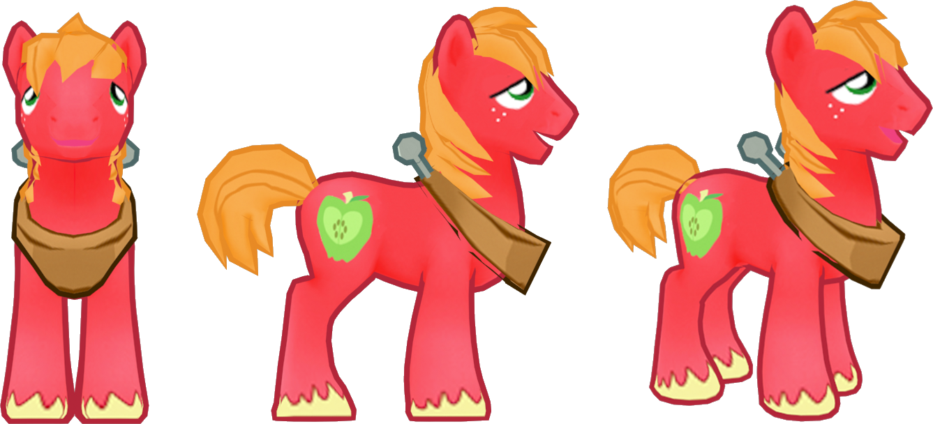 Big Mcintosh Model - Red My Little Ponies (1337x608)