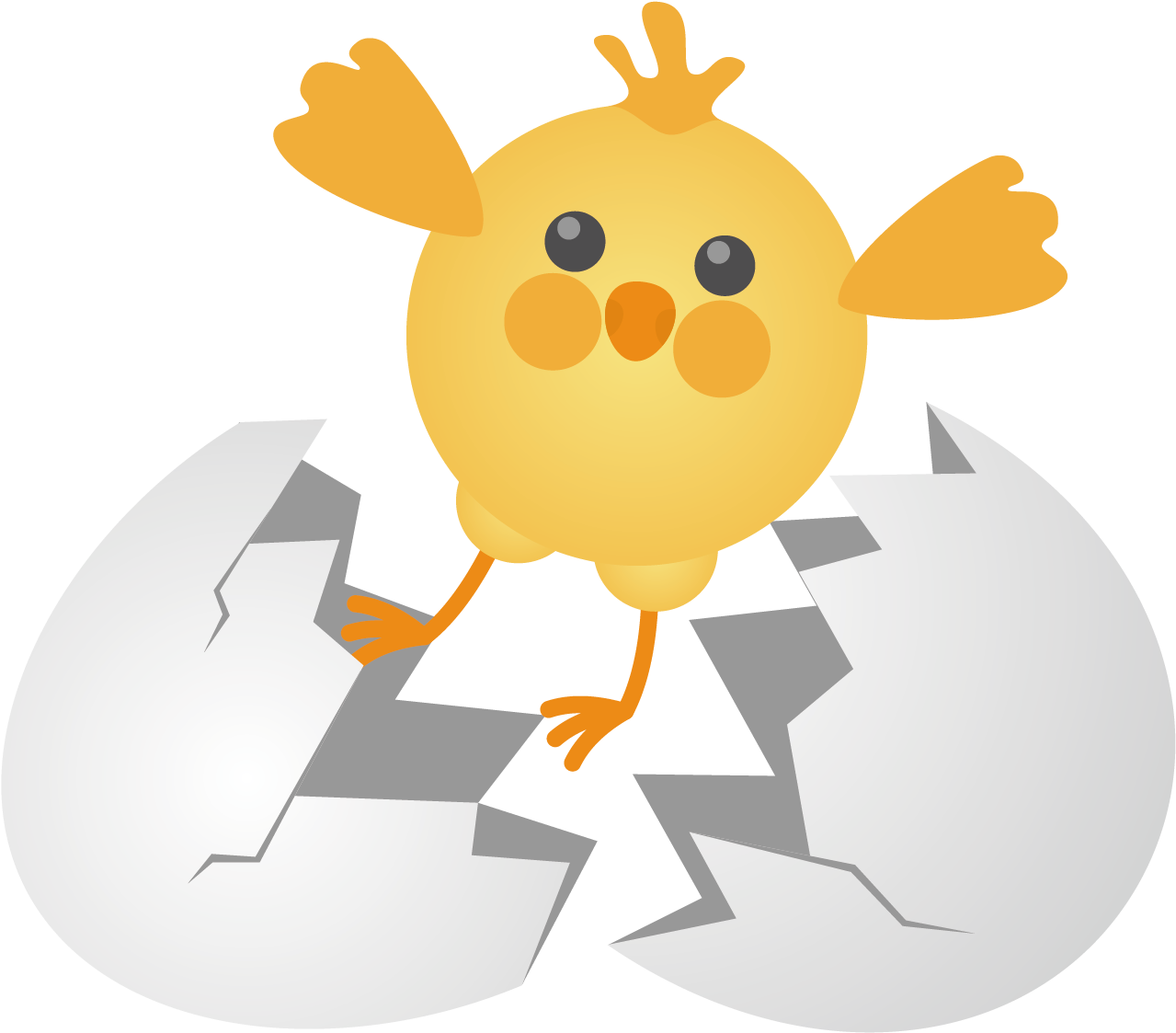 Fried Chicken Buffalo Wing Chicken Leg Rotisserie Chicken - Women's Hatching Soon Egg Tshirt With Baby Chicken (1667x1667)