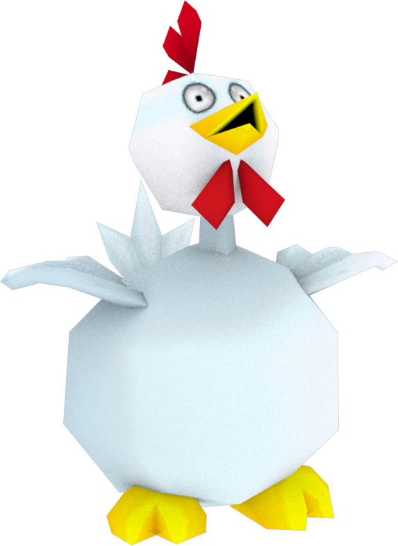 Chicken Render By Crasharki - Crash Twinsanity Chicken (573x786)