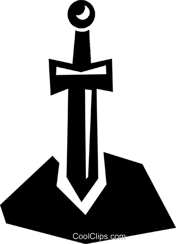 Sword Royalty Free Vector Clip Art Illustration - Cross (346x480)