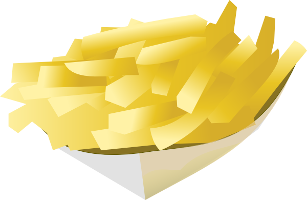 French Fries Clipart Chicken - Thumbnail (600x390)