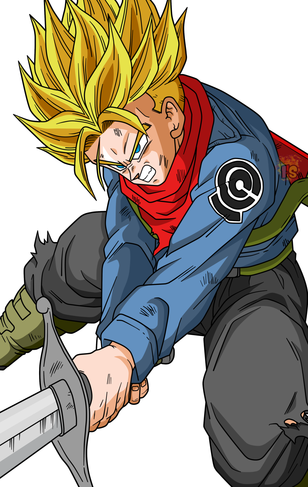 Dragon Ball, Trunks, Stems - Mirai Trunks (1024x1617)