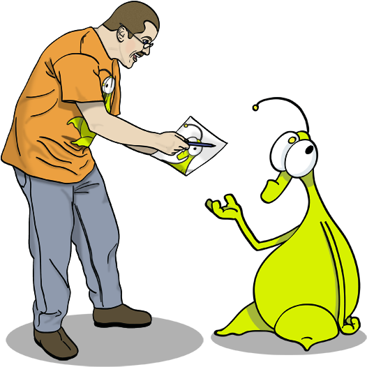 Joshua And Arduffle Meet - Cartoon (550x546)