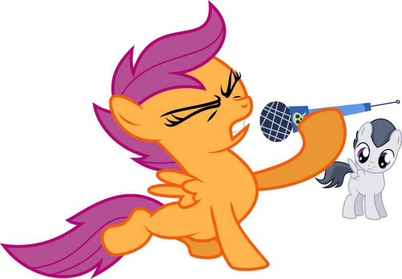 My Little Pony Rumble And Scootaloo - Mlp Scootaloo Rumble Bebi (811x563)