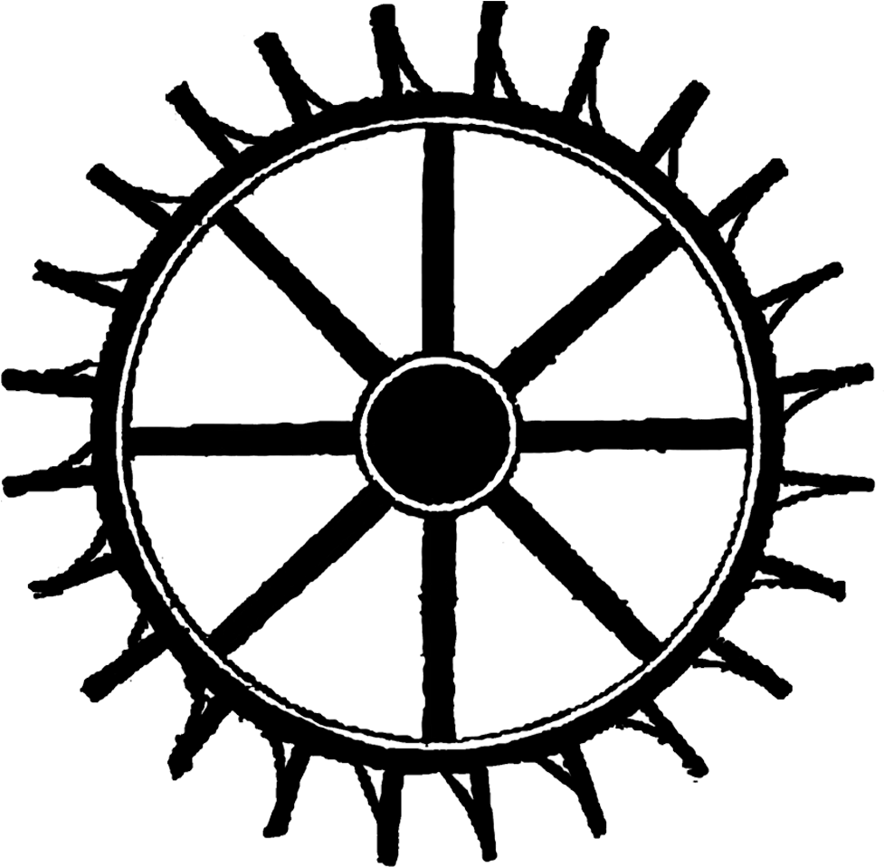 Waterwheel Inn Weddings - Spoked Wheel Clip Art (1000x1000)