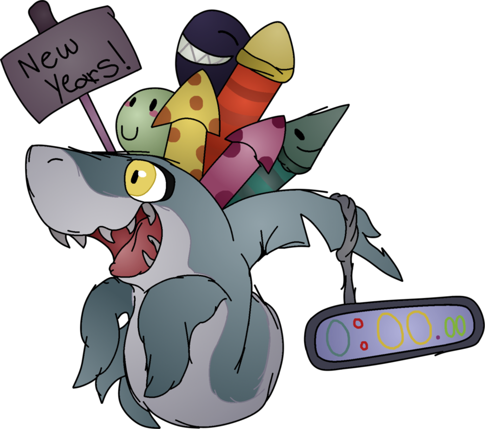 Happy New Year Sharkk Hoolididdddidi By Fanaticalpokeblack - Happy New Year (951x840)