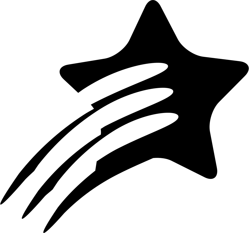 Shooting Star Comments - Estrella Fugaz Logo Png (982x922)