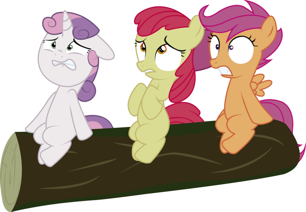 Cutie Mark Crusaders Scared Vector By Spectty On Deviantart - Angry Cutie Mark Crusaders (1024x709)
