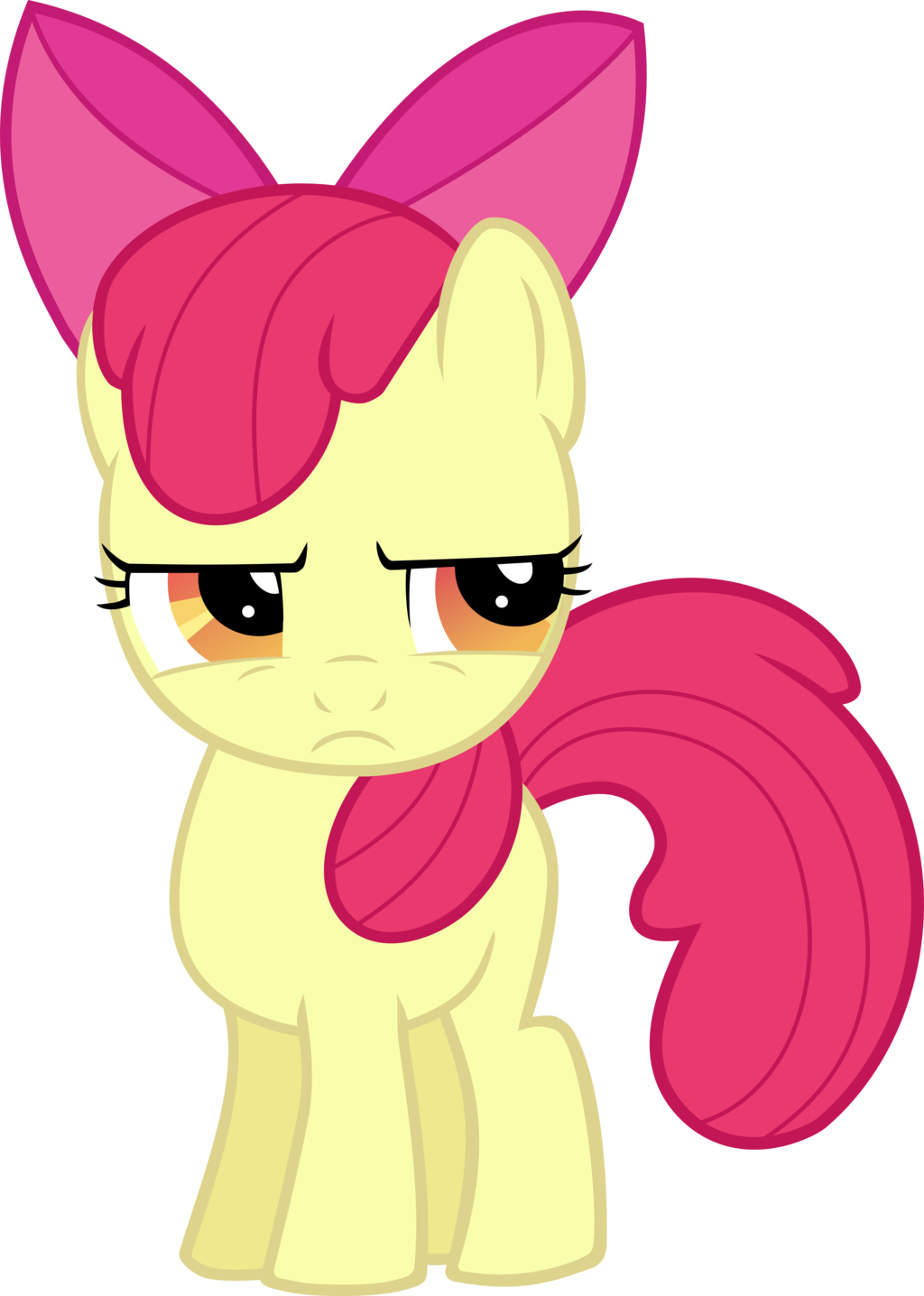 Applebloom - Mlp Apple Bloom Angry (1024x1436)