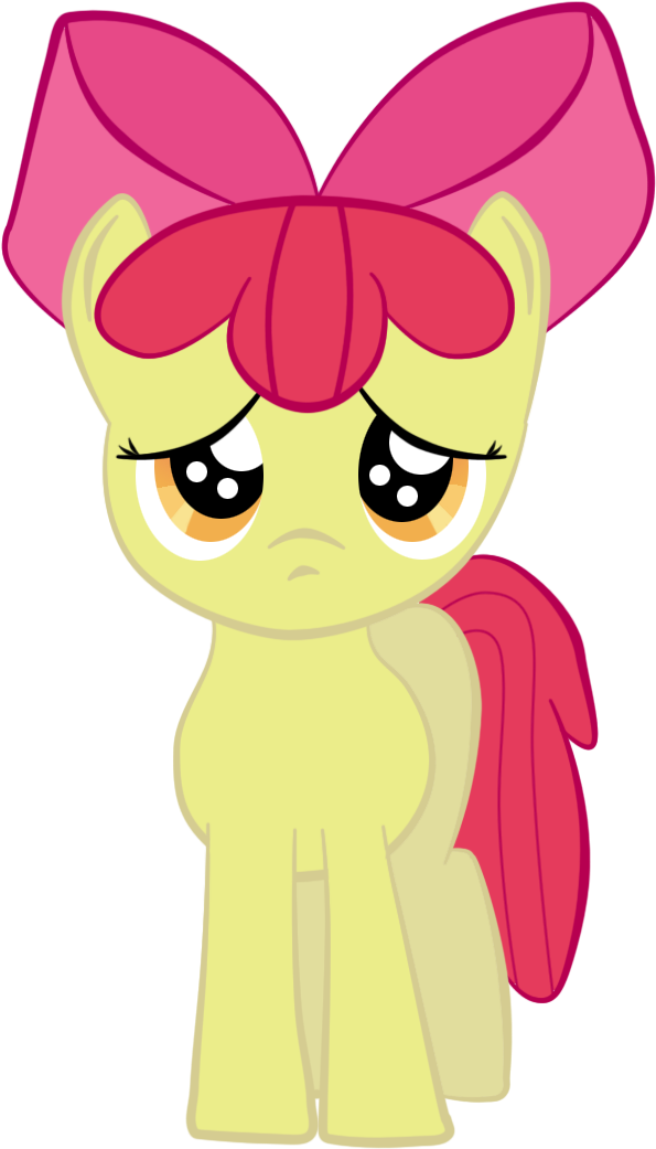 Sad Apple Bloom 2 By Mysticalpha On Deviantart - Cartoon (810x1263)