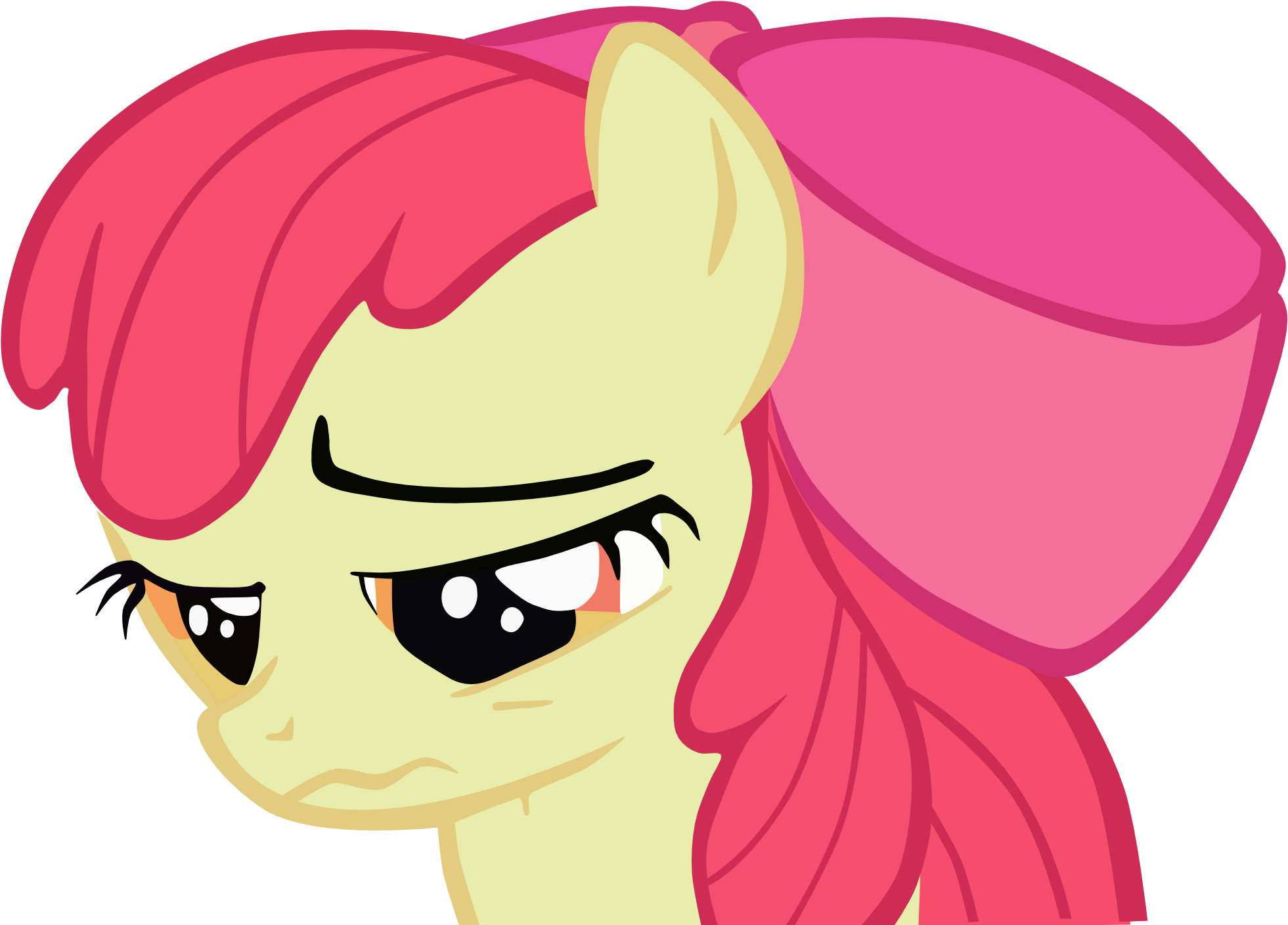 Sad Applebloom By Mlp Notevenonce Sad Applebloom By - Cartoon (2138x1464)