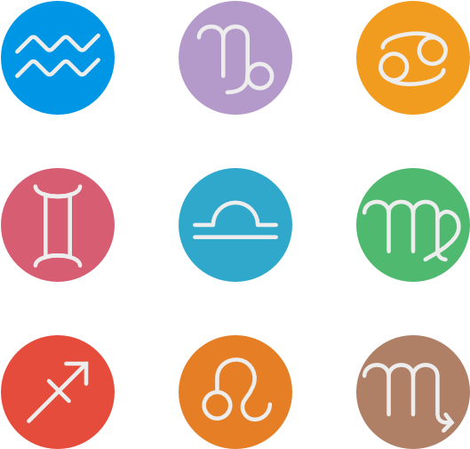 Zodiac Clipart Astro - Zodiac Symbols Png (600x564)