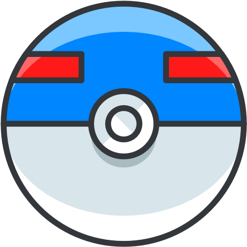 Great, Ball, Pokemon Go, Game Icon Free Of Pok Mon - Pokemon Master Ball Icon (512x512)