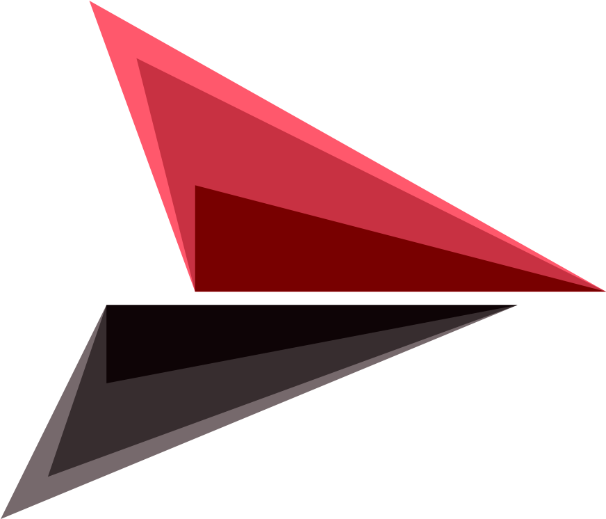 Triangle Geometry - Diamond - Triangulo Negro Y Rojo (1000x1000)