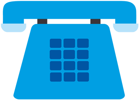 Blue Telephone Icon - Icono Telefono Png Azul (512x512)