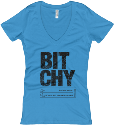 Uncommon Routes Bit Chy Women's V Neck T Shirt - Doraemon Run 2017 (500x500)