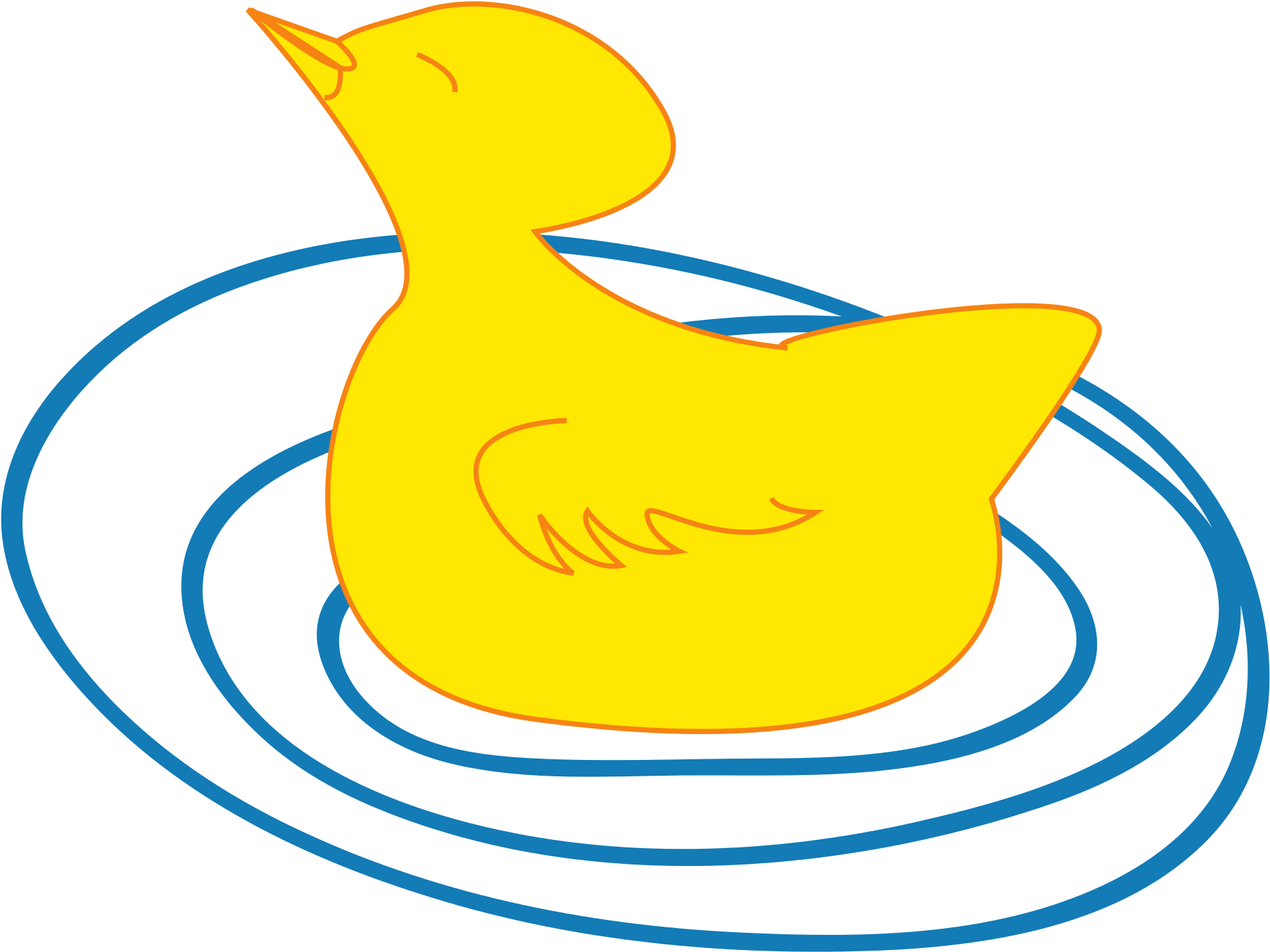 Duckling Clipart Svg - Drawing (2000x2000)