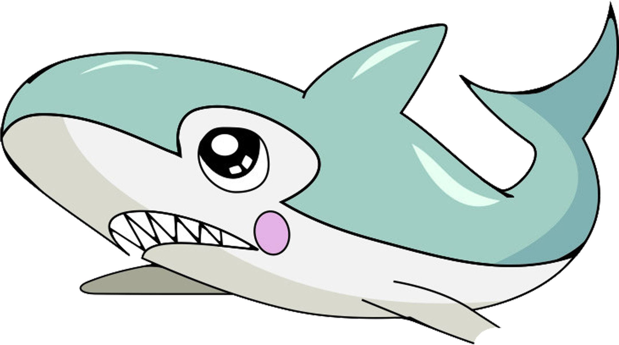 Shark Cartoon Fish Animation - Cartoon (2953x2953)