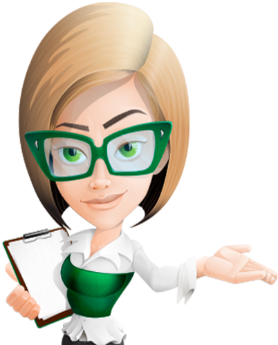 B4allb4u Manager Free Accounting Software - Vector Business Woman Girl (402x500)