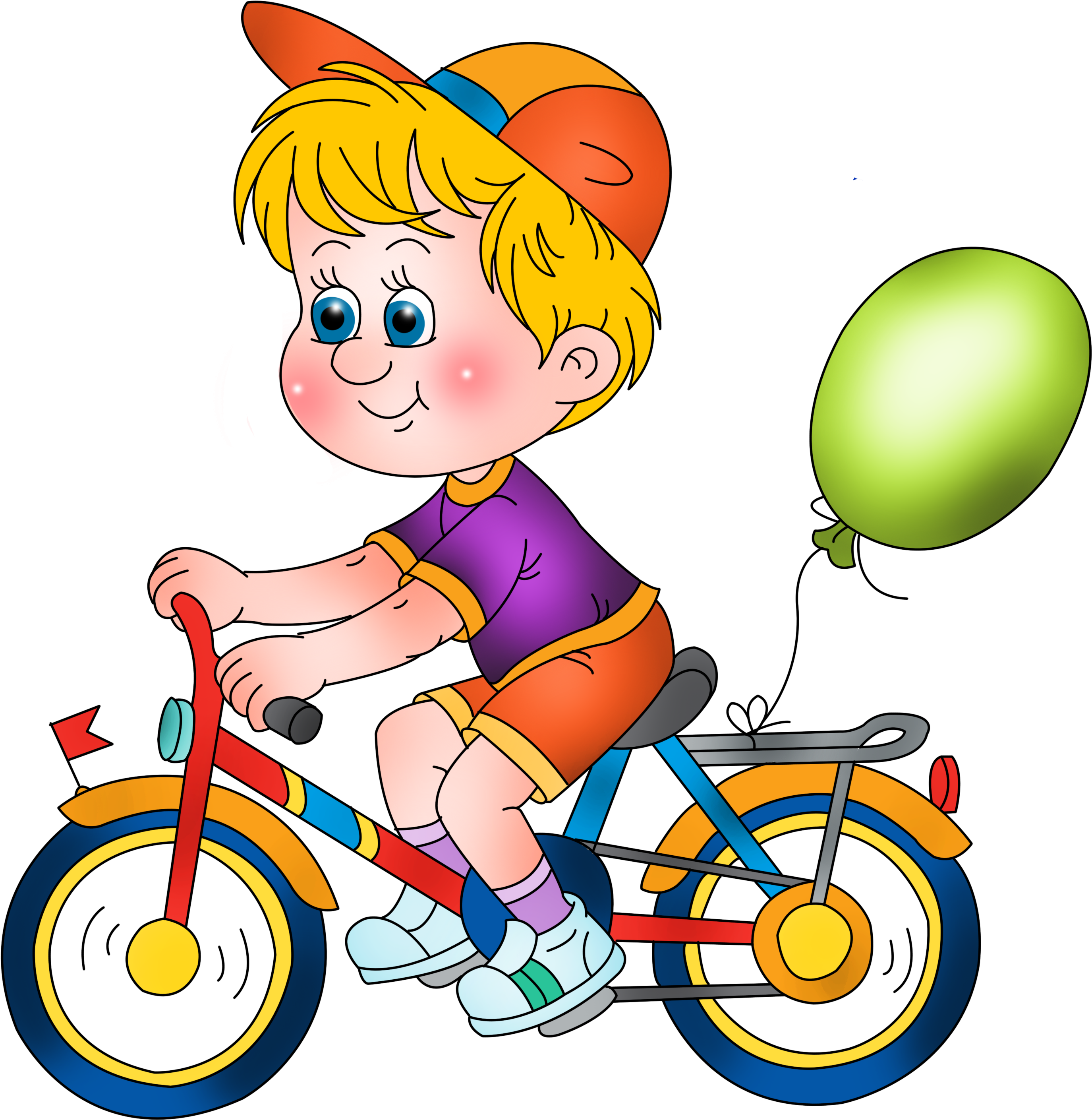 Art Kids, Kids Boys, Clip Art, Grandkids, Stickers, - Desenho De Menino Andando De Bicicleta (2953x2953)