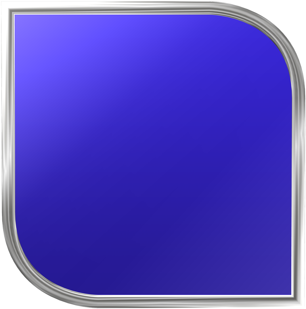 Button 3d Icon Symbol Glossy Png Image - Majorelle Blue (1280x1280)