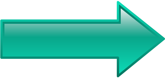 Computer, Right, Arrow, Shapes, Ben, Buttons, Arrows - Teal Arrow Png (640x320)