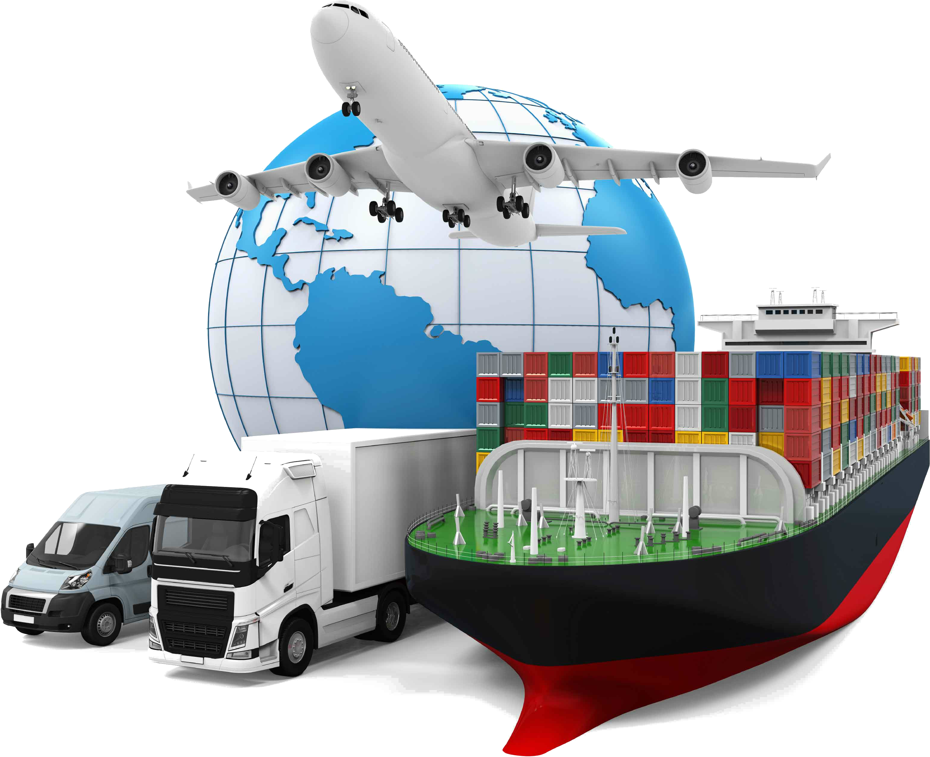 Air Transportation Multimodal Transport Logistics Cargo - Shipping Services (3615x3253)