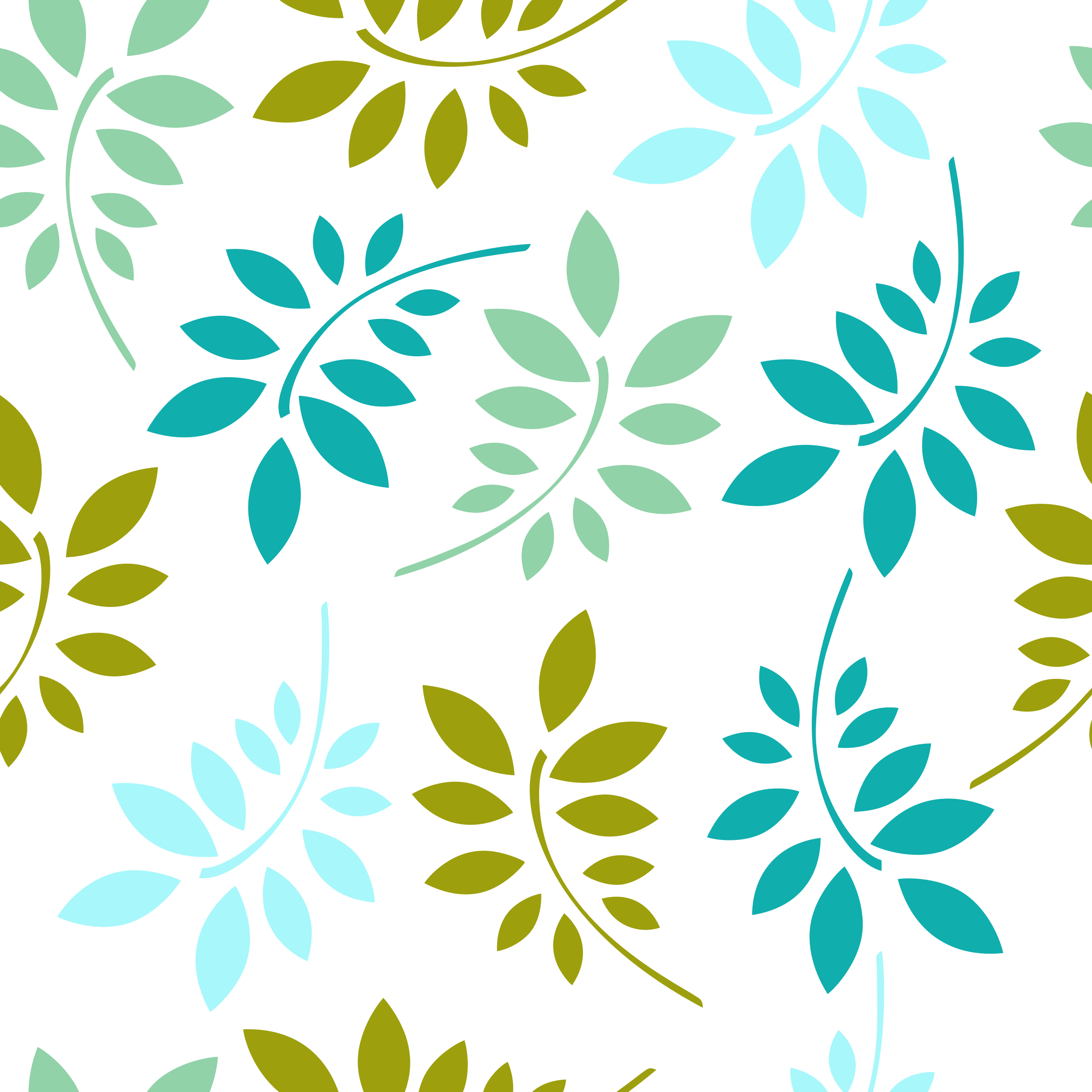 Big Image - Leaves Seamless Pattern (2400x2400)