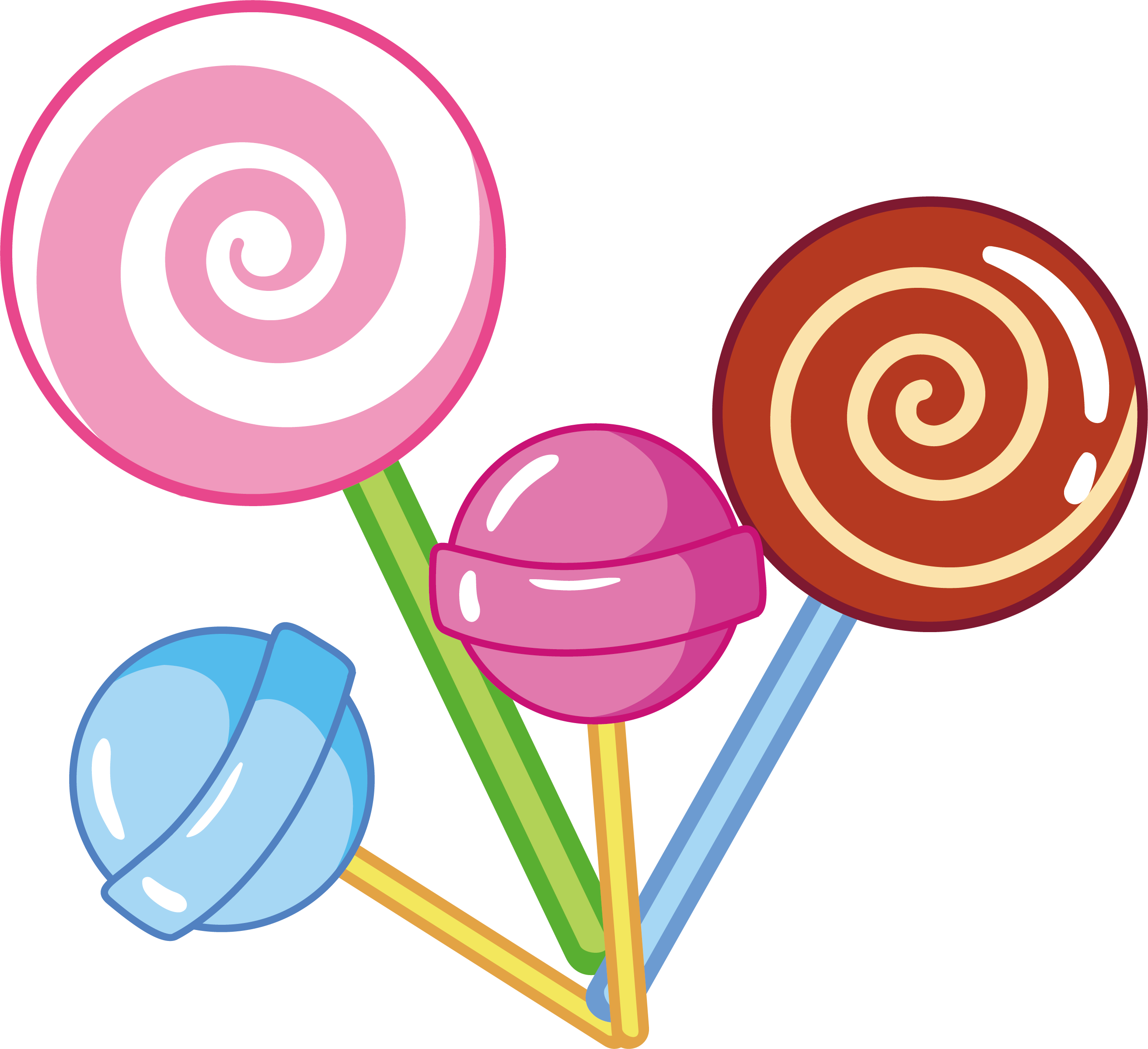 Lollipop Euclidean Vector Candy - Lollipop Vector Png (2625x2398)
