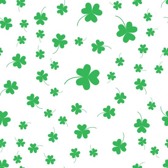 Clover Leaves Background - 脚印 (550x550)