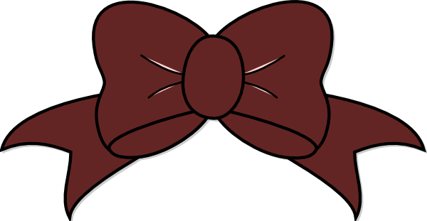 Maroon Clipart Bow - Hair Ribbon Png Clipart (600x311)