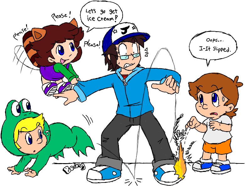 Triple Trouble By Eternal-apprentice - Marc Peter And Laura (816x630)