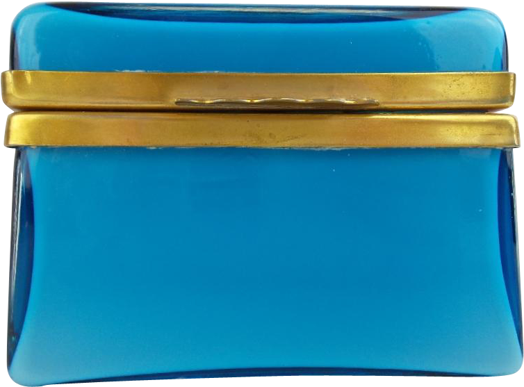 Pretty Italian Murano Blue Hinged Box Casket Hinged - Coin Purse (753x753)