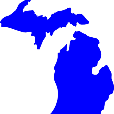 Michdiv Fencing - Michigan Silhouette Svg (400x400)