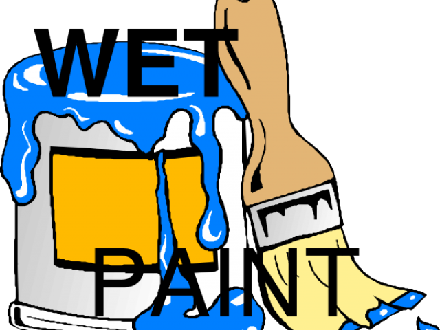 Wet Paint Cliparts - Paint Can Clip Art (640x480)