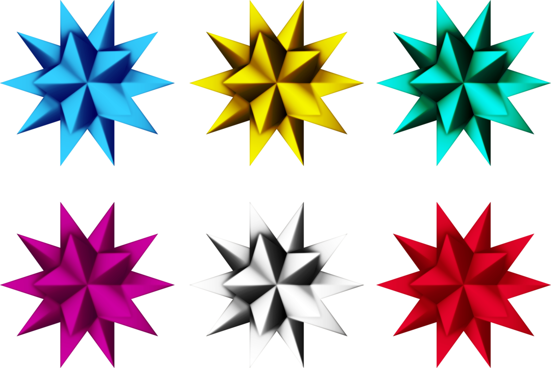 Estrellas 22 By Creaciones Jean - Simbolo Stelle (1094x731)