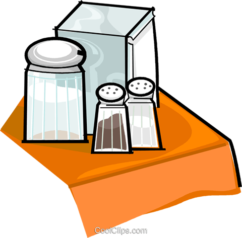 Pin Clip Art Pepper - Salt Pepper Sugar Clip Art (480x473)