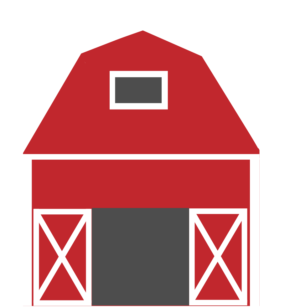 Donkey Clipart Sick - Farm House Clip Art (949x1024)