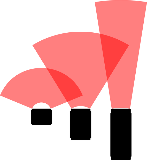 Lens Focal Length On White Background - Graphic Design (569x622)