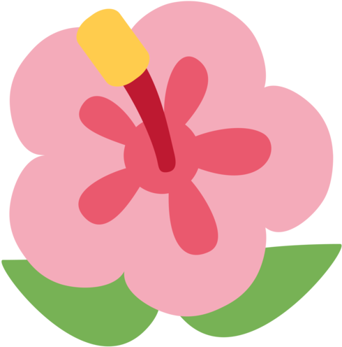 Transpa Clear Iphone 6 6s Case Flower Emoji Smileys - Hibiscus Emoji (512x512)