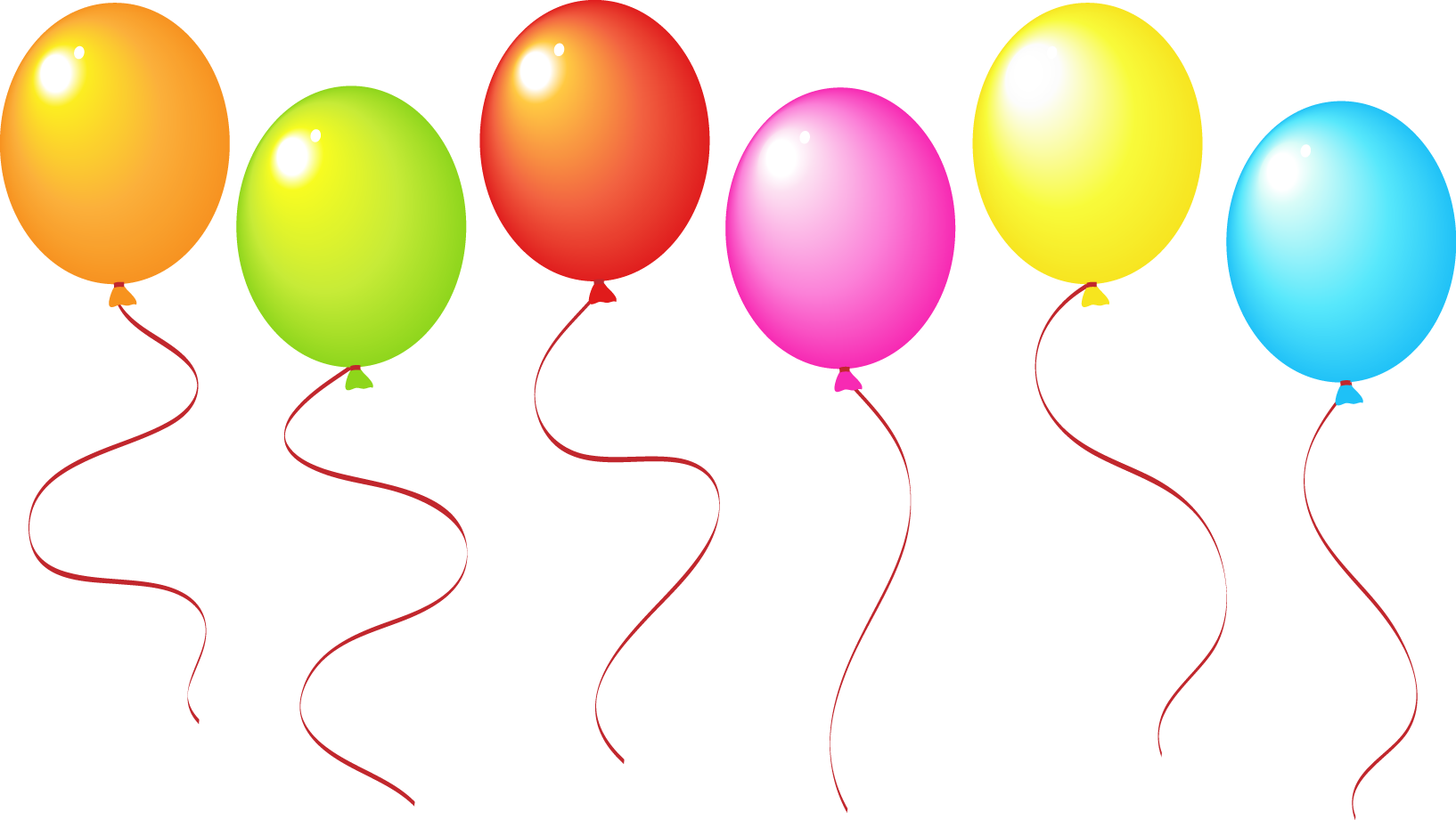 Balloons Png - Bing Images - Colored Balloons Clip Art (1634x921)