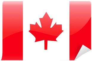Canadian Flag Vector Illustration Wall Mural • Pixers® - Canada Flag Icon Free (400x400)
