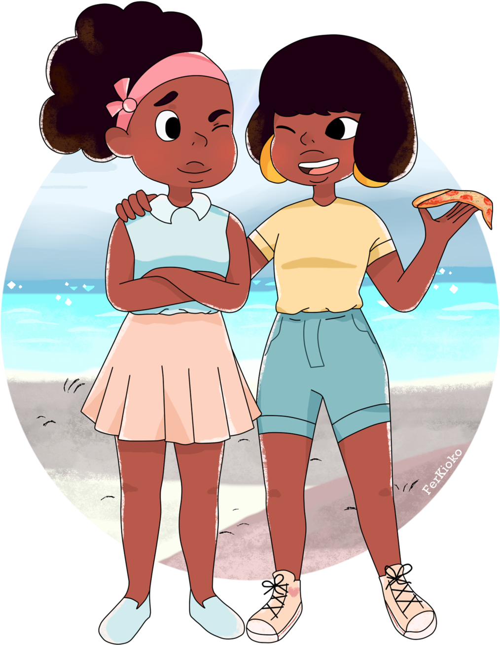 Datacostudios1 24 3 Kiki Y Jenny Pizza - Steven Universe Kiki And Jenny (1024x1319)