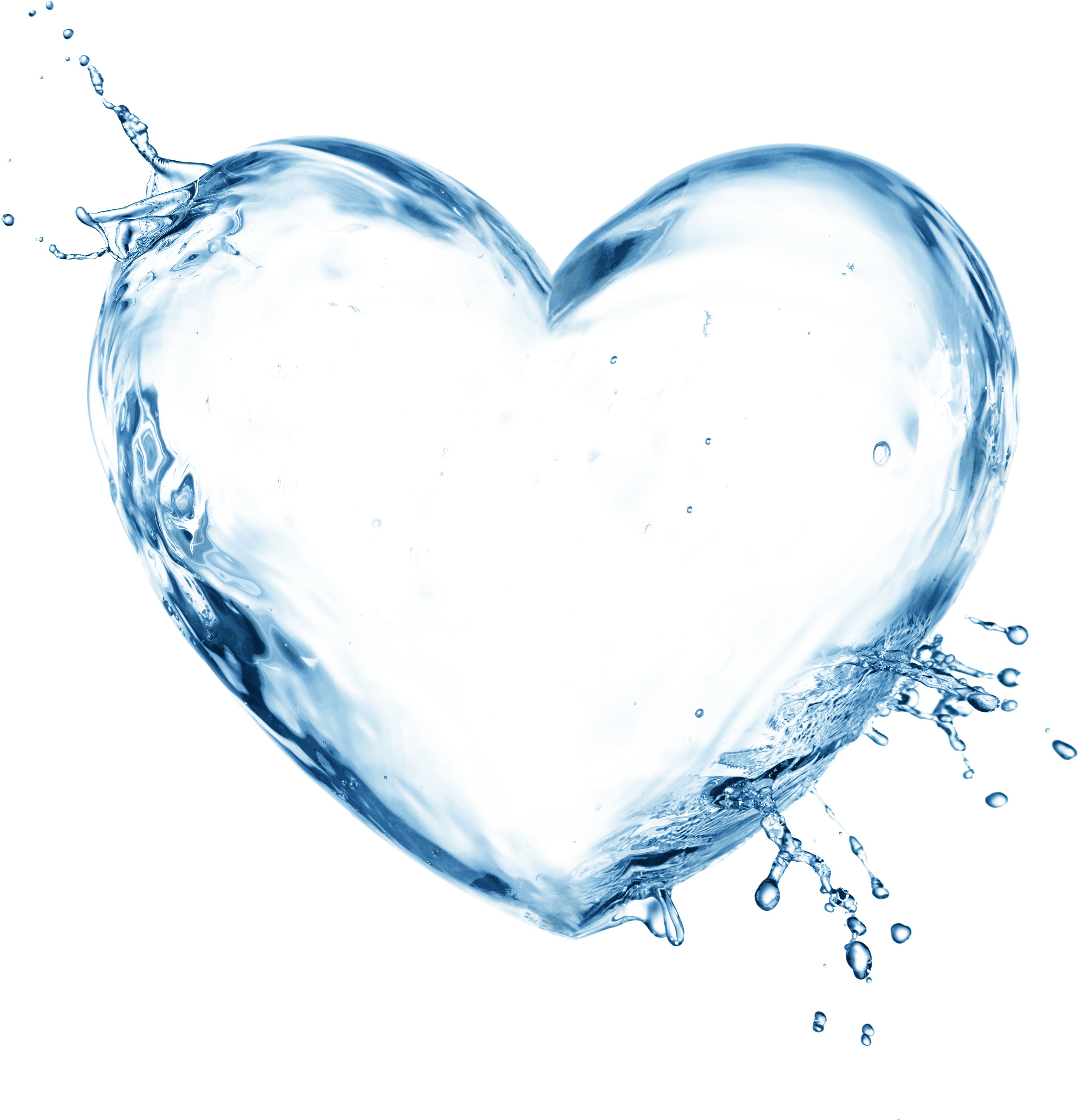 0 1a5a6f Dd243632 Orig - Water Heart Png (4134x4134)