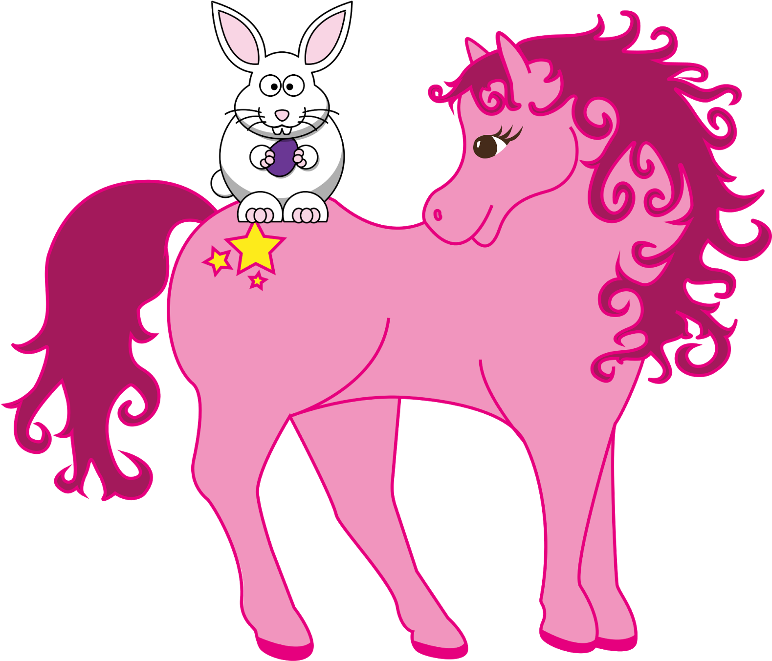 Easter Clipart Horse - Easter Horse Clip Art (1600x1383)